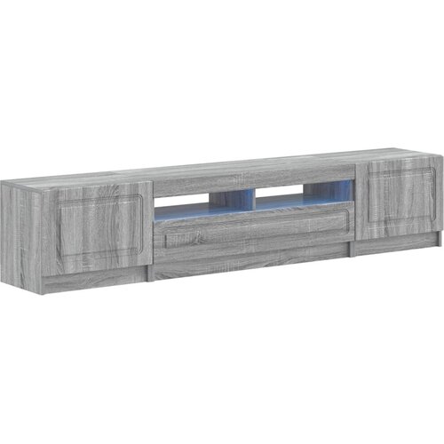  5-dijelni LED TV ormarić Siva Sonoma Konstruirano drvo - Siva Sonoma 100 cm Cene