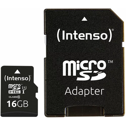 Intenso Spominska kartica microSDXC UHS-I, 16 GB + SD adapter