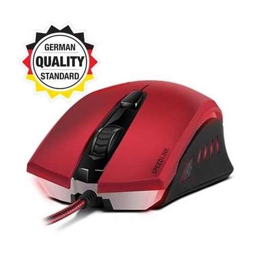  Mi&amp;scaron; SPEEDLINK LEDOS Gaming, red, red LED, 3000dpi, dpi switch, sniper function, SL-6393-RD Slike