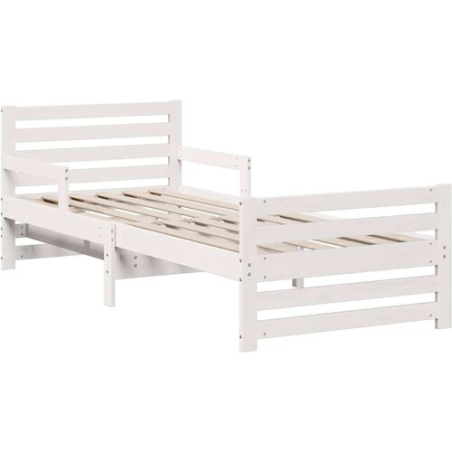  Okvir za krevet s madracem Bijelo 80 x 200 cm Slike