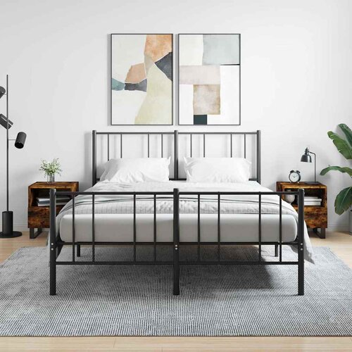  Noćni ormarići 2 kom boja hrasta 40x35x47,5cm konstruirano drvo Slike