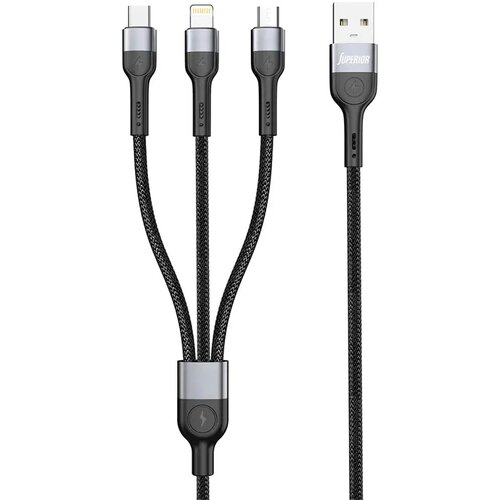 Comicell USB data kabl Superior SU-K106 3u1 MicroType C 1m Cene