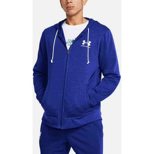 Under Armour Sweatshirt UA Rival Terry LC FZ-BLU - Men