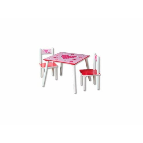 Kesper KSP17722 – dečiji sto sa 2 stolice rozi Slike