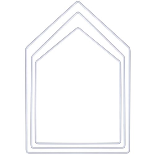 RAYHER Kovinski obroči, hiška, beli set 3, (20634030) Cene