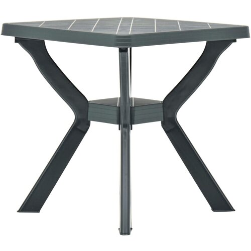 VidaXL Bistro stol zeleni 70 x 70 x 72 cm plastični Slike