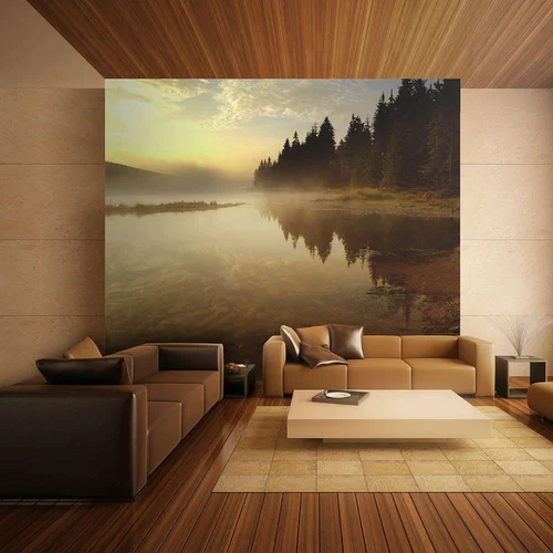  tapeta - Forest and lake 350x270