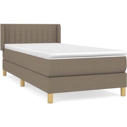 Maison Chic Box spring postelja - Vzmetna postelja z vzmetnico taupe 100x200 cm blago SL20274, (21881404) Cene
