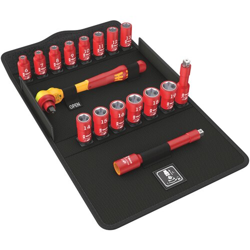 Wera 8100 VDE 1 Zyklop set gedora, izolovane, 3/8", metrički, 17 komada, 05004970001 ( 004970 ) Cene