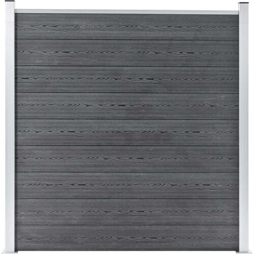 VidaXL set WPC ograda 1 kvadratna + 1 kosa 273 x 186 cm sivi Slike