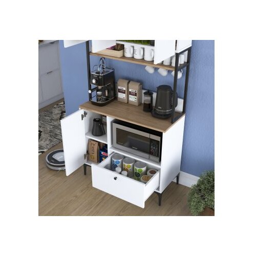 Hanah home Vi&amp;scaron;enamjenska komoda JE159-3253, 90 x38 x184,2 cm, Bijela Slike
