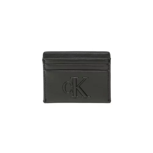Calvin Klein Jeans Etui za kreditne kartice Sculpted Cardholder 6Cc Pipping K60K610349 Črna