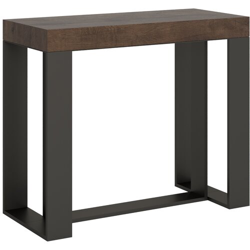Ityhome 90 x 77 konzolna miza rjava, (20847906) Slike