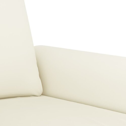  3-dijelni set sofa s jastucima krem bar&amp;scaron;unasti Slike