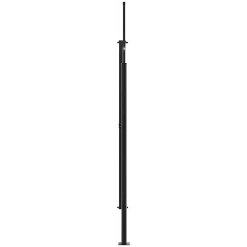  Bočna tenda na uvlačenje crna 200 x 600 cm Slike