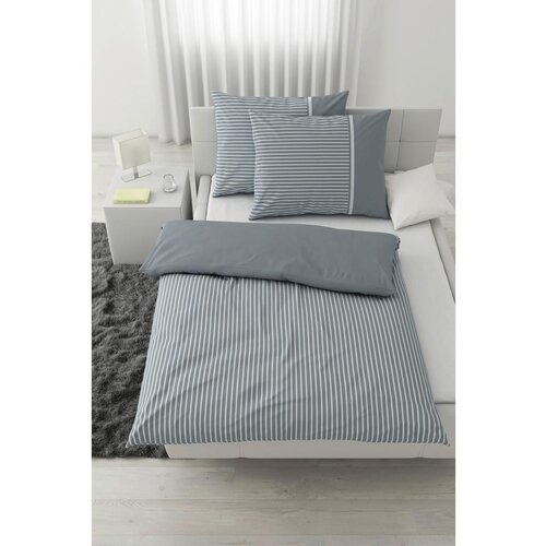 M&amp;ouml;max Posteljnina Johannes Xxl, Sivomodra, 2x60/80, 200/200 Slike