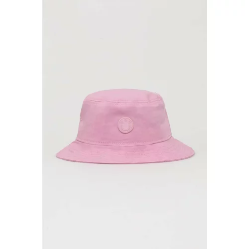 Hugo Blue Bombažni klobuk roza barva