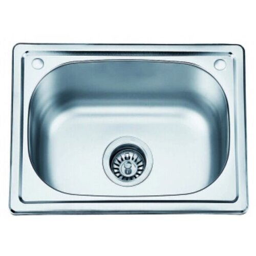 Inter Ceramic ugradna Sudopera Alpaka, Pravougaona, Otvor Za Sifon 11 Cm, Sifon 3, Hrom Slike