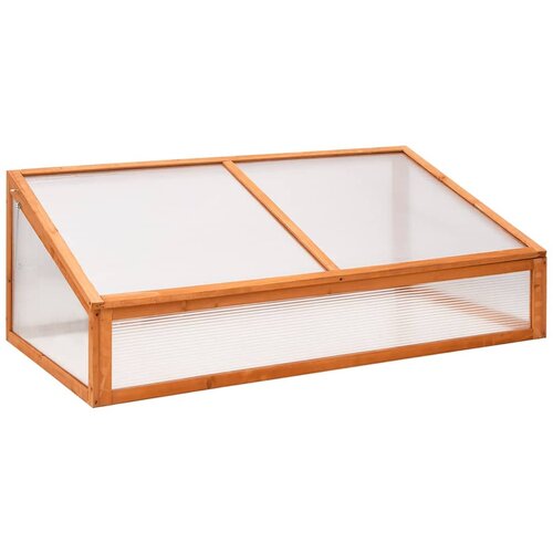 The Living Store Rastlinjak oranžen 110x58,5x39 cm les jelke - Rastlinjak, (21618283) Cene