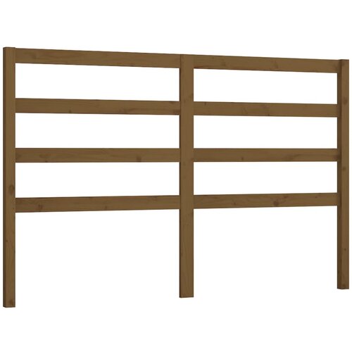 Maison Chic posteljno vzglavje - vzglavna omarica - nočna omarica medeno rjavo 156x4x100 cm trdna borovina, (21707265) Cene