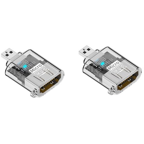 INF D-tip mo&amp;scaron;ki na HDTV ženski adapter (2-pack) 8K@60Hz HDMI2.1 Transparent, (5000326804) Slike