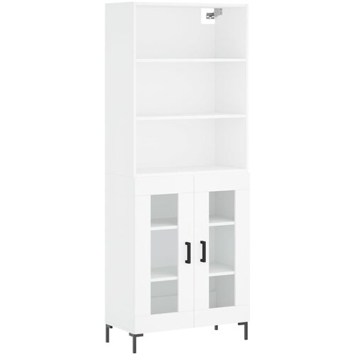 Maison Chic Visoka omara - Komoda - Predalnik bela 69,5x34x180 cm inženirski les, (21720166) Cene