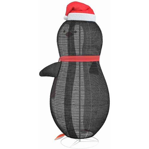 VidaXL Figura pingvina na snijegu Topla bijela 78 x 88 x 180 cm Slike