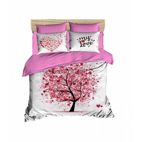 L'essentiel Maison set posteljine 185, 160x220cm, bijelo-roza Cene