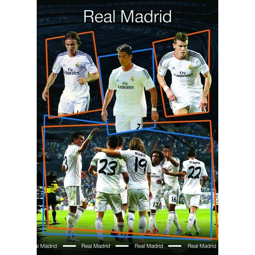  Zvezek mehke platnice A5 brez črt, Real Madrid 61985