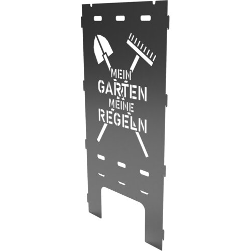 GuC Stranica košare za vrtni ogenj "Mein Garten, Meine Regeln" - 1 kos Cene