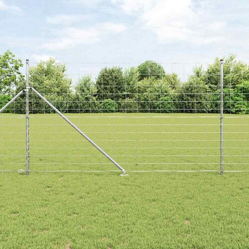 vidaXL field fence 1.4x50 m pocinkano jeklo Cene
