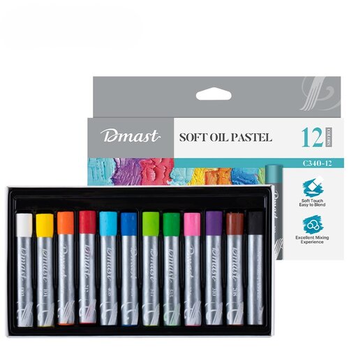Dmast Set mekanih uljanih pastela EC340-12, 12 komada Cene