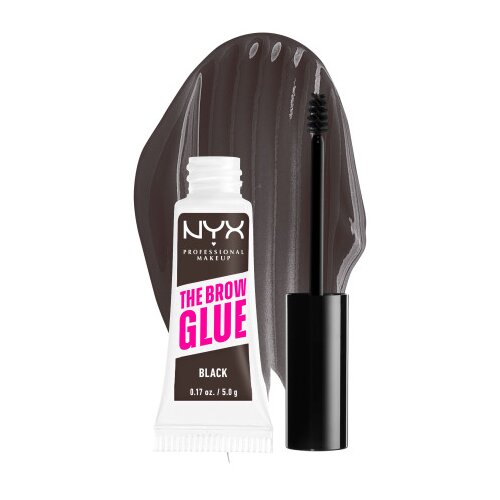 NYX Professional Makeup izdelek za oblikovanje obrvi - Brow Glue Instant Brow Styler - Black (TBG05) Cene