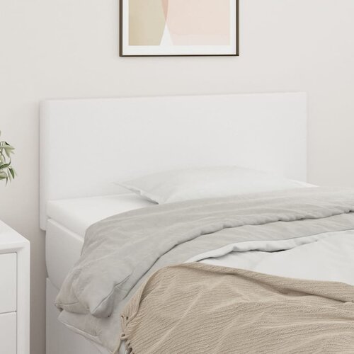 vidaXL Uzglavlje bijeli 100x5x78/88 cm od umjetne kože Cijene
