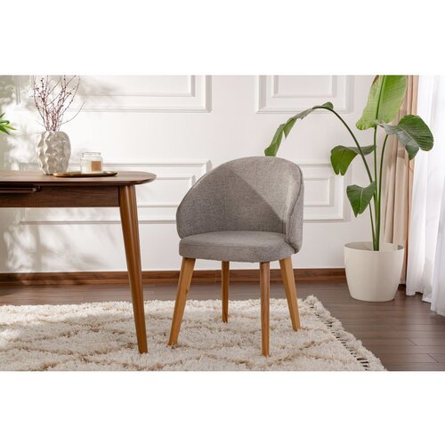 Hanah home stolica bentley - grey, light oak greylight oak chair set (2 pieces) Slike