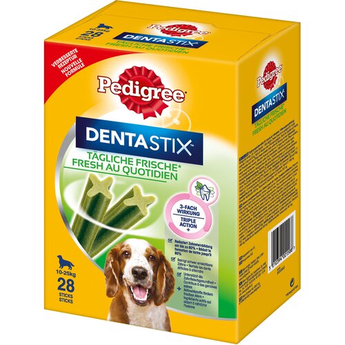 Pedigree Dentastix Fresh dnevna svežina - Za srednje velike pse (10&ndash;25 kg), 28 kosov Cijene