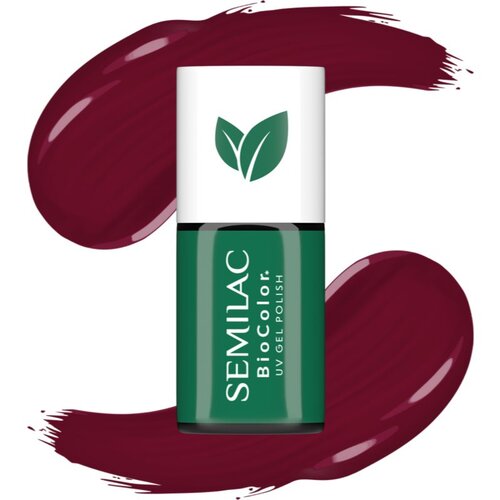 Semilac UV Hybrid BioColor gel lak za nohte z uporabo UV/LED lučke odtenek 727 Violet Butterfly 7 ml Slike