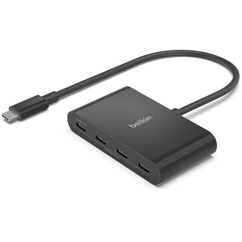 Belkin USB adapter 4 Vrata za polnjenje in prenos, Črna, (5000065630) Slike