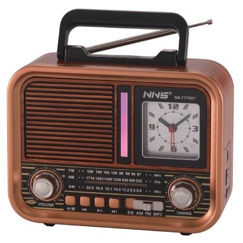  Prenosni retro RGB Bluetooth radio + sat 7778BT/B Cene