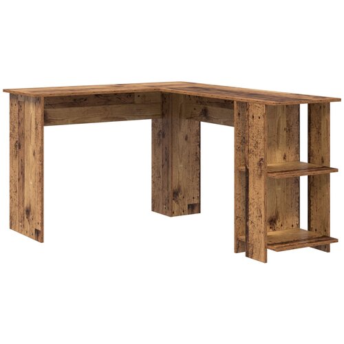 vidaXL Rjava kotna miza Stari les MDF Srednja Rjava kotna miza Cene