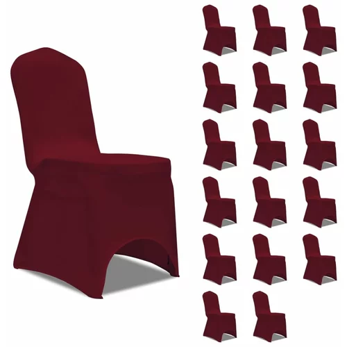  Navlake za stolice rastezljive bordo 18 kom