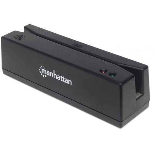 Manhattan USB-A Magnetic Strip Card Reader, Triple Track Reader, Keyboard Wedge Decoder, Cable 1.5m, Black, Three Year Warranty Cijene