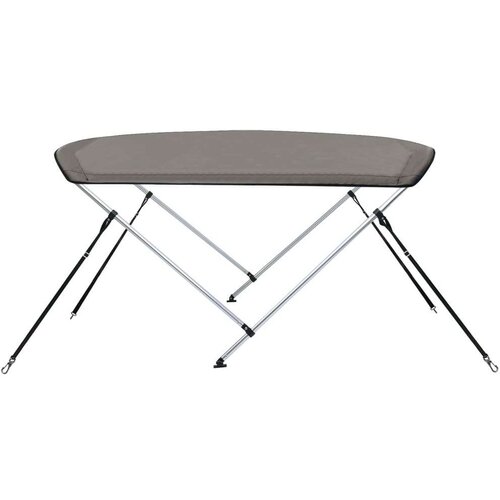 VidaXL Tenda bimini s 2 luka siva 148 5x133x104 cm Slike