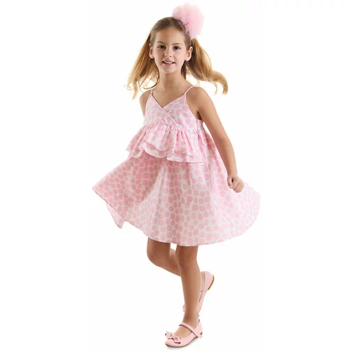 mshb&g Pink Polka Dot Girl Poplin Dress