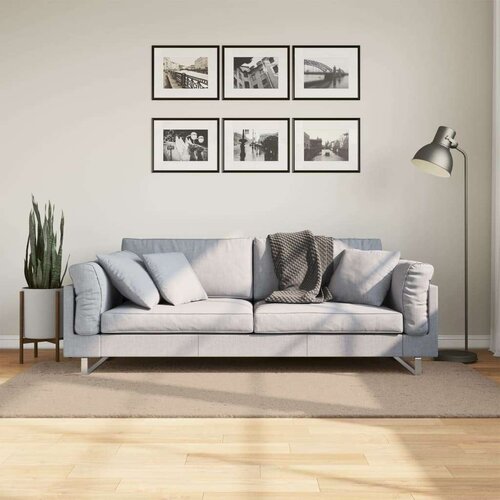  HUARTE kratka vlakna mek i periv boja pijeska 100x200 cm Slike