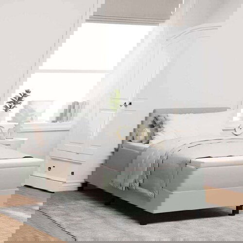 Box spring krevet Svjetlosiva 80 x 200 cm Baršun Cijene