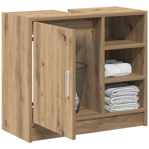  Kupaonski ormar s policom Umjetnički hrast 63 x 29 x 55 cm Slike