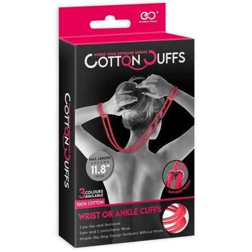  Veze za ruke od kanapa crvene | Cotton Cuffs Cene