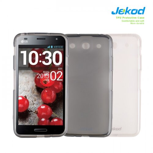 Jekod silikonski ovitek LG Optimus G PRO E985 prozoren TPU/T + Za&amp;scaron;čitna folija Slike