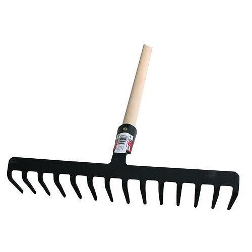  GRABLJE ŽELJEZNE 12 zuba, SA DRVENOM DR&amp;Scaron;KOM Slike